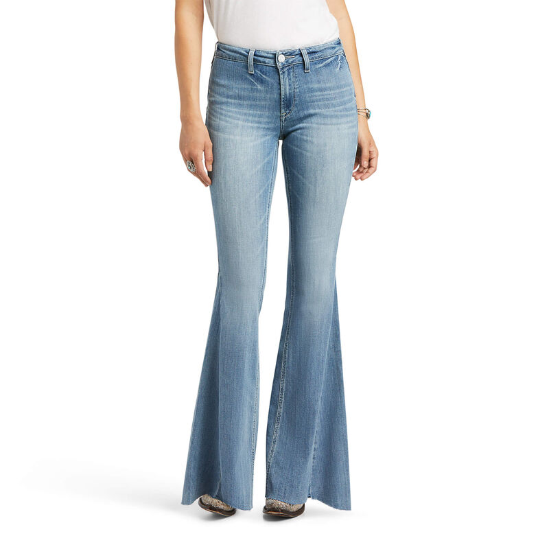 Ariat Jeans Damen - R.E.A.L. High Rise Alondra Flare Blau ( OCPXA-8240 )